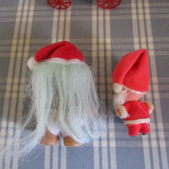 FINAL SALE Santa Liddle Kiddle Mattel & Russ Berrie baby Santa Troll Doll Wagon - Picture 4 of 12